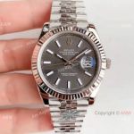Rolex Datejust Stainless Steel Rhodium Dial Eta2824 Watch Super Clone / Rolex AR Factory